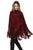 <b>Style à la Porte </b><br>Burgundy Suede Kimono Cape