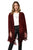 <b>Style à la Porte </b><br>Burgundy Suede Kimono Cape