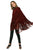 <b>Style à la Porte </b><br>Burgundy Suede Kimono Cape