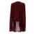 <b>Style à la Porte </b><br>Burgundy Suede Kimono Cape