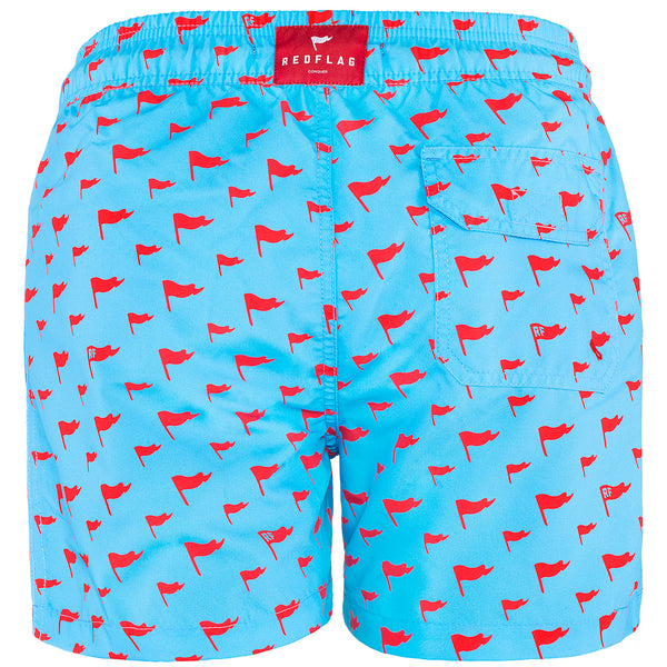 <b>Red Flag </b><br>Men's Quick Dry Red Flag Swim Trunks